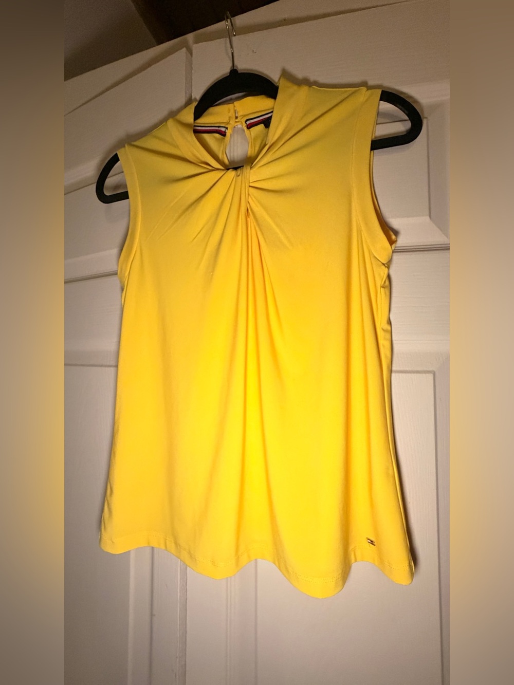 Tommy Hilfiger Bright Yellow Twist-Neck Sleeveless Camisole